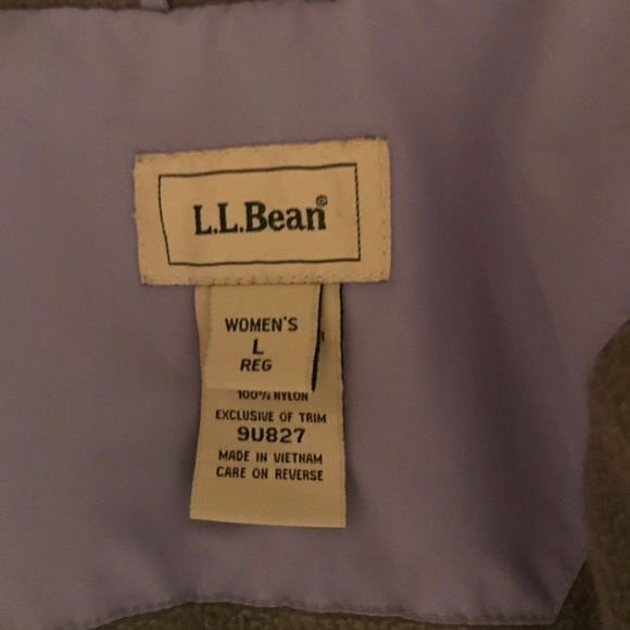 LL Bean fleece jacket L periwinkle blue - Picture 3 of 6